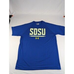 M Under Armour South Dakota State Jackrabbits T Shirt Short Sleeve SDSU Blue